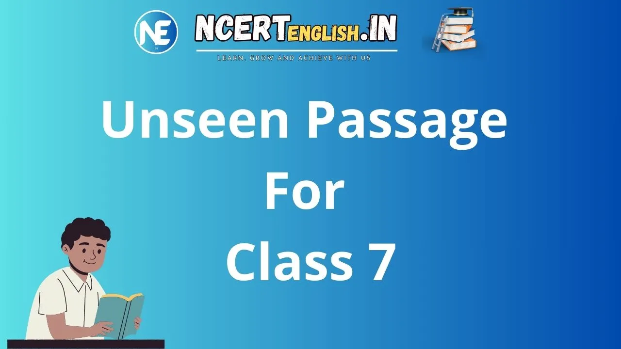 unseen essay for class 7